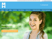 Tablet Screenshot of heskerdental.com